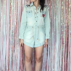 Spell & the Gypsy Route 66 Romper Chambray - small